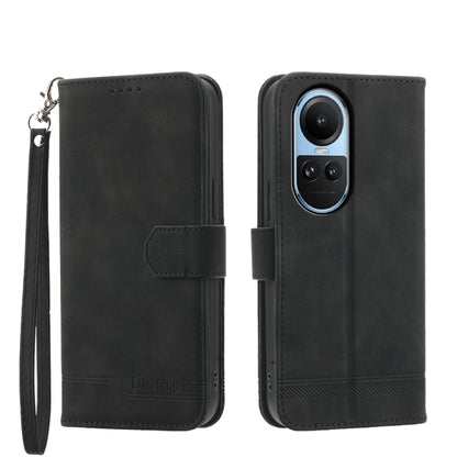 Dierfeng Dream Line TPU Hybrid PU Leather Phone Case, For OPPO A38 4G, For OPPO A58 4G, For OPPO Reno10 Global/Reno10 Pro Global, For OPPO Reno10 Pro+ 5G