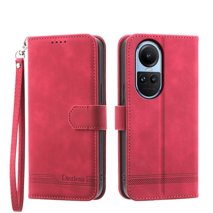 Dierfeng Dream Line TPU Hybrid PU Leather Phone Case, For OPPO A38 4G, For OPPO A58 4G, For OPPO Reno10 Global/Reno10 Pro Global, For OPPO Reno10 Pro+ 5G