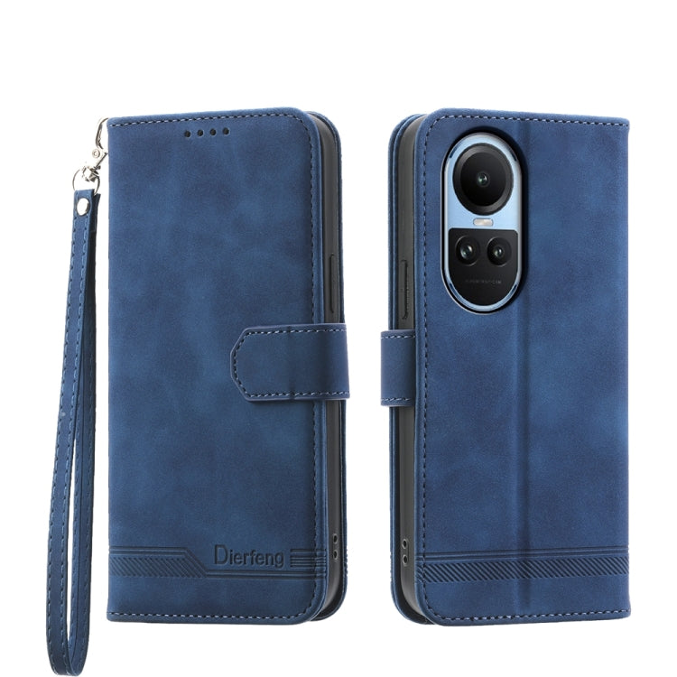 Dierfeng Dream Line TPU Hybrid PU Leather Phone Case, For OPPO A38 4G, For OPPO A58 4G, For OPPO Reno10 Global/Reno10 Pro Global, For OPPO Reno10 Pro+ 5G