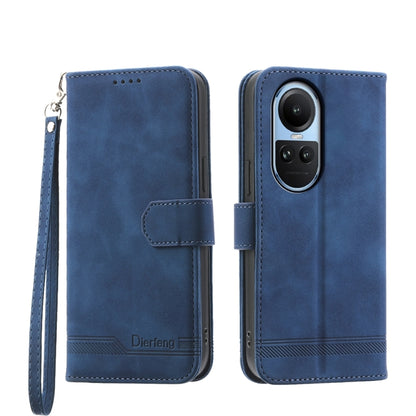 Dierfeng Dream Line TPU Hybrid PU Leather Phone Case, For OPPO A38 4G, For OPPO A58 4G, For OPPO Reno10 Global/Reno10 Pro Global, For OPPO Reno10 Pro+ 5G
