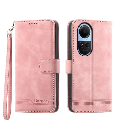 Dierfeng Dream Line TPU Hybrid PU Leather Phone Case, For OPPO A38 4G, For OPPO A58 4G, For OPPO Reno10 Global/Reno10 Pro Global, For OPPO Reno10 Pro+ 5G