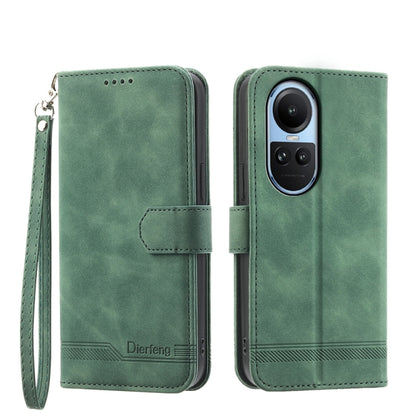 Dierfeng Dream Line TPU Hybrid PU Leather Phone Case, For OPPO A38 4G, For OPPO A58 4G, For OPPO Reno10 Global/Reno10 Pro Global, For OPPO Reno10 Pro+ 5G