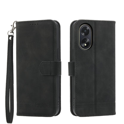 Dierfeng Dream Line TPU Hybrid PU Leather Phone Case, For OPPO A38 4G, For OPPO A58 4G, For OPPO Reno10 Global/Reno10 Pro Global, For OPPO Reno10 Pro+ 5G