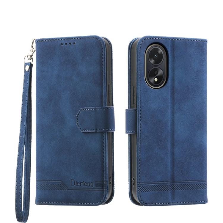 Dierfeng Dream Line TPU Hybrid PU Leather Phone Case, For OPPO A38 4G, For OPPO A58 4G, For OPPO Reno10 Global/Reno10 Pro Global, For OPPO Reno10 Pro+ 5G