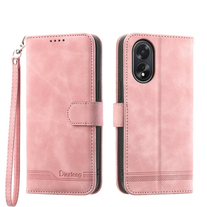 Dierfeng Dream Line TPU Hybrid PU Leather Phone Case, For OPPO A38 4G, For OPPO A58 4G, For OPPO Reno10 Global/Reno10 Pro Global, For OPPO Reno10 Pro+ 5G