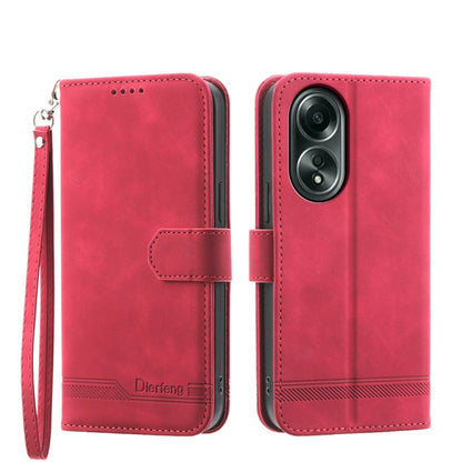 Dierfeng Dream Line TPU Hybrid PU Leather Phone Case, For OPPO A38 4G, For OPPO A58 4G, For OPPO Reno10 Global/Reno10 Pro Global, For OPPO Reno10 Pro+ 5G