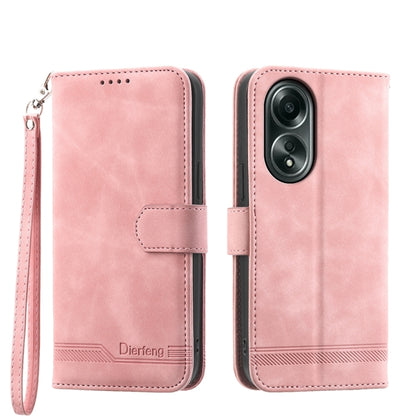 Dierfeng Dream Line TPU Hybrid PU Leather Phone Case, For OPPO A38 4G, For OPPO A58 4G, For OPPO Reno10 Global/Reno10 Pro Global, For OPPO Reno10 Pro+ 5G