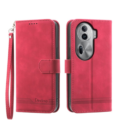 Dierfeng Dream Line TPU Hybrid PU Leather Phone Case, For OPPO Reno13 F 4G / 5G, For OPPO Reno11 Pro China, For OPPO Reno11 China, For OPPO A2