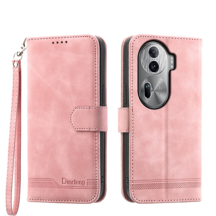 Dierfeng Dream Line TPU Hybrid PU Leather Phone Case, For OPPO Reno13 F 4G / 5G, For OPPO Reno11 Pro China, For OPPO Reno11 China, For OPPO A2
