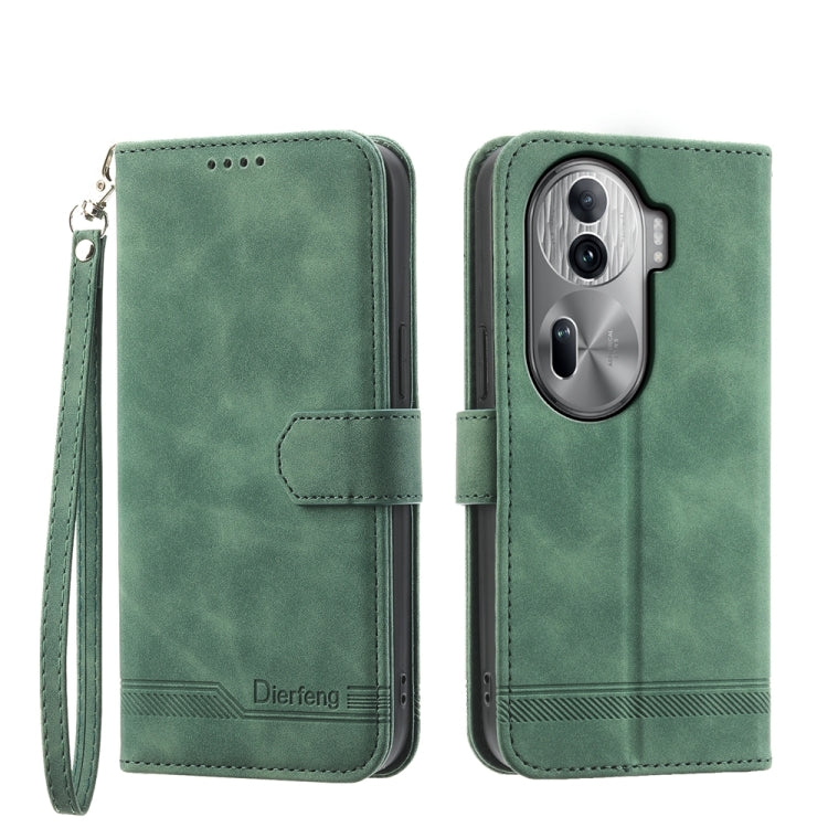 Dierfeng Dream Line TPU Hybrid PU Leather Phone Case, For OPPO Reno13 F 4G / 5G, For OPPO Reno11 Pro China, For OPPO Reno11 China, For OPPO A2