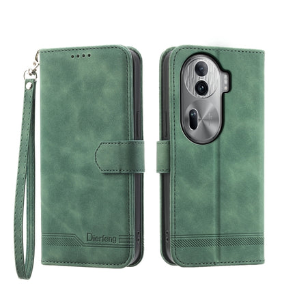 Dierfeng Dream Line TPU Hybrid PU Leather Phone Case, For OPPO Reno13 F 4G / 5G, For OPPO Reno11 Pro China, For OPPO Reno11 China, For OPPO A2