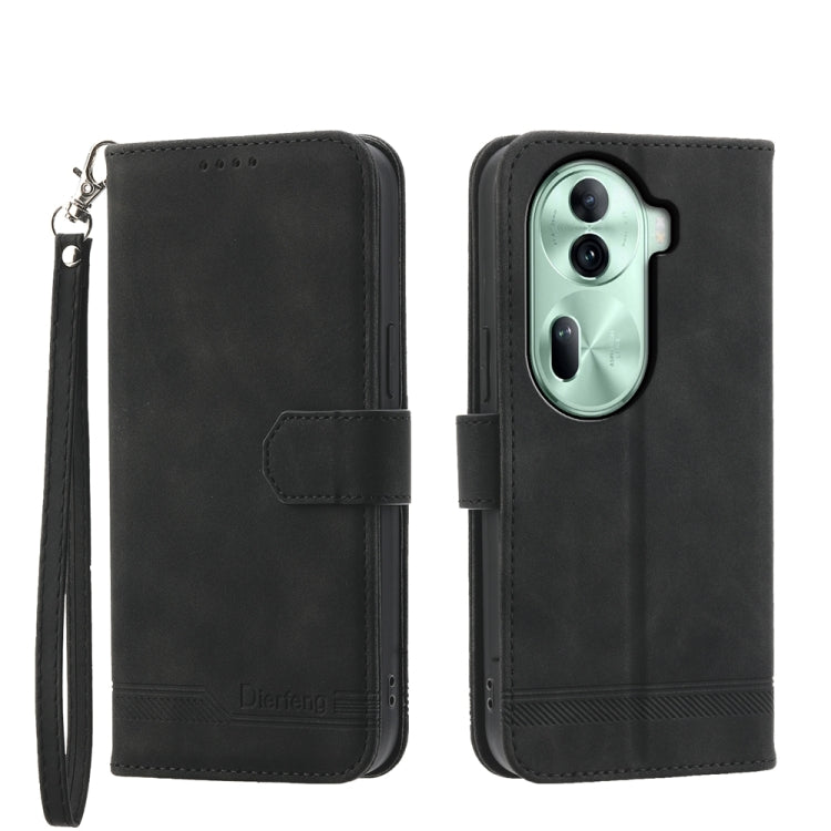 Dierfeng Dream Line TPU Hybrid PU Leather Phone Case, For OPPO Reno13 F 4G / 5G, For OPPO Reno11 Pro China, For OPPO Reno11 China, For OPPO A2