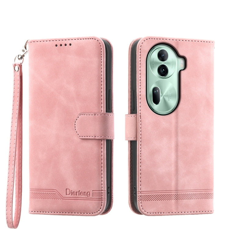 Dierfeng Dream Line TPU Hybrid PU Leather Phone Case, For OPPO Reno13 F 4G / 5G, For OPPO Reno11 Pro China, For OPPO Reno11 China, For OPPO A2