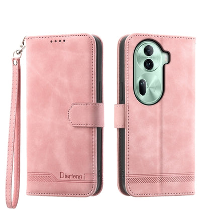 Dierfeng Dream Line TPU Hybrid PU Leather Phone Case, For OPPO Reno13 F 4G / 5G, For OPPO Reno11 Pro China, For OPPO Reno11 China, For OPPO A2
