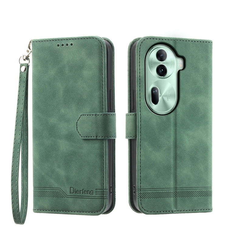 Dierfeng Dream Line TPU Hybrid PU Leather Phone Case, For OPPO Reno13 F 4G / 5G, For OPPO Reno11 Pro China, For OPPO Reno11 China, For OPPO A2