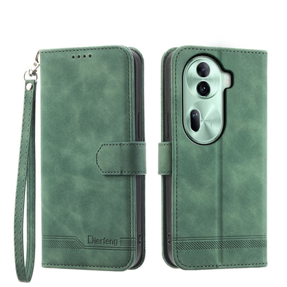 Dierfeng Dream Line TPU Hybrid PU Leather Phone Case, For OPPO Reno13 F 4G / 5G, For OPPO Reno11 Pro China, For OPPO Reno11 China, For OPPO A2