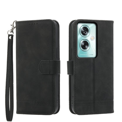 Dierfeng Dream Line TPU Hybrid PU Leather Phone Case, For OPPO A78 5G Global/A58x Global/A1x 5G, For OPPO A79 5G