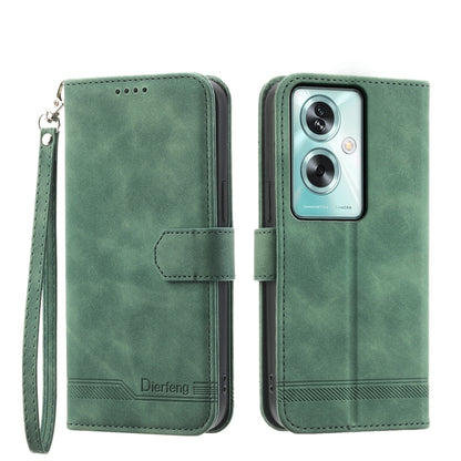 Dierfeng Dream Line TPU Hybrid PU Leather Phone Case, For OPPO A78 5G Global/A58x Global/A1x 5G, For OPPO A79 5G