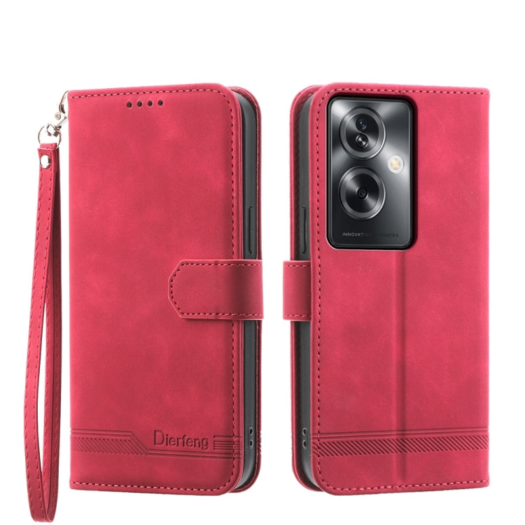 Dierfeng Dream Line TPU Hybrid PU Leather Phone Case, For OPPO Reno13 F 4G / 5G, For OPPO Reno11 Pro China, For OPPO Reno11 China, For OPPO A2