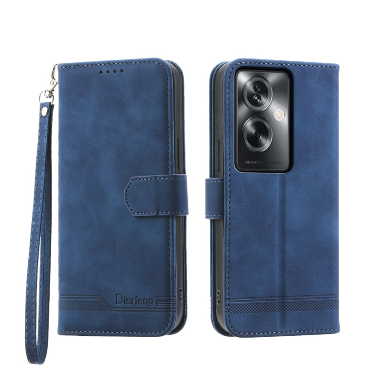 Dierfeng Dream Line TPU Hybrid PU Leather Phone Case, For OPPO Reno13 F 4G / 5G, For OPPO Reno11 Pro China, For OPPO Reno11 China, For OPPO A2