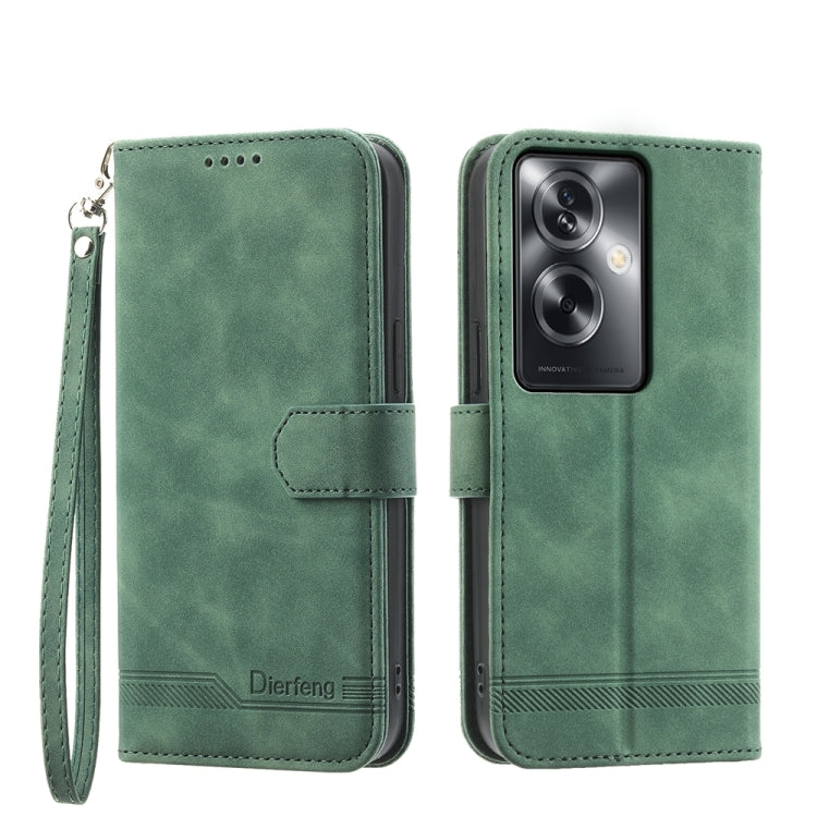 Dierfeng Dream Line TPU Hybrid PU Leather Phone Case, For OPPO Reno13 F 4G / 5G, For OPPO Reno11 Pro China, For OPPO Reno11 China, For OPPO A2