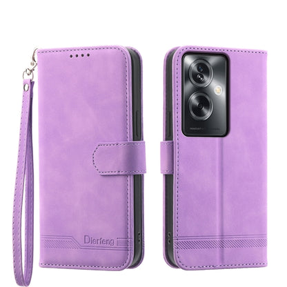 Dierfeng Dream Line TPU Hybrid PU Leather Phone Case, For OPPO Reno13 F 4G / 5G, For OPPO Reno11 Pro China, For OPPO Reno11 China, For OPPO A2