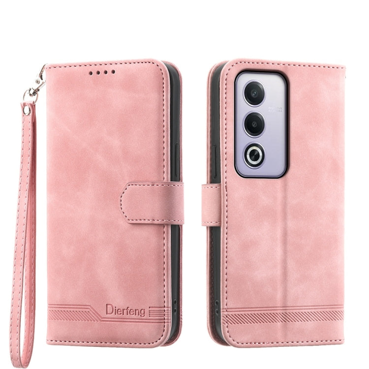 Dierfeng Dream Line TPU Hybrid PU Leather Phone Case, For OPPO Reno14 Global / Reno14 F 5G, For OPPO A5x 5G / A3 4G / 5G / A3x 4G / 5G, For OPPO A5 5G Global / A3 Pro 5G, For OPPO A5 PRO 5G Global