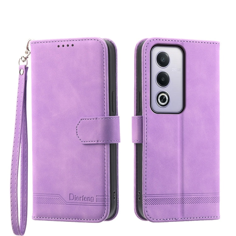 Dierfeng Dream Line TPU Hybrid PU Leather Phone Case, For OPPO Reno14 Global / Reno14 F 5G, For OPPO A5x 5G / A3 4G / 5G / A3x 4G / 5G, For OPPO A5 5G Global / A3 Pro 5G, For OPPO A5 PRO 5G Global