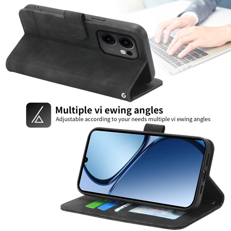 Dierfeng Dream Line TPU Hybrid PU Leather Phone Case, For OPPO Reno13 F 4G / 5G, For OPPO Reno11 Pro China, For OPPO Reno11 China, For OPPO A2
