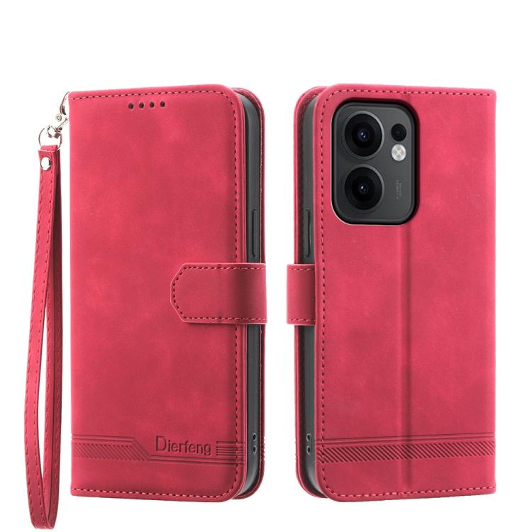Dierfeng Dream Line TPU Hybrid PU Leather Phone Case, For OPPO Reno13 F 4G / 5G, For OPPO Reno11 Pro China, For OPPO Reno11 China, For OPPO A2