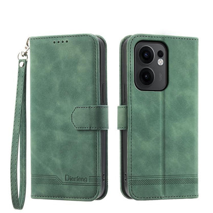 Dierfeng Dream Line TPU Hybrid PU Leather Phone Case, For OPPO Reno13 F 4G / 5G, For OPPO Reno11 Pro China, For OPPO Reno11 China, For OPPO A2