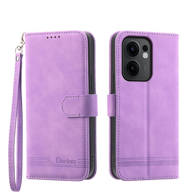 Dierfeng Dream Line TPU Hybrid PU Leather Phone Case, For OPPO Reno13 F 4G / 5G, For OPPO Reno11 Pro China, For OPPO Reno11 China, For OPPO A2