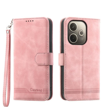 Dierfeng Dream Line TPU Hybrid PU Leather Phone Case, For OPPO Reno14 Global / Reno14 F 5G, For OPPO A5x 5G / A3 4G / 5G / A3x 4G / 5G, For OPPO A5 5G Global / A3 Pro 5G, For OPPO A5 PRO 5G Global