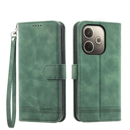 Dierfeng Dream Line TPU Hybrid PU Leather Phone Case, For OPPO Reno14 Global / Reno14 F 5G, For OPPO A5x 5G / A3 4G / 5G / A3x 4G / 5G, For OPPO A5 5G Global / A3 Pro 5G, For OPPO A5 PRO 5G Global