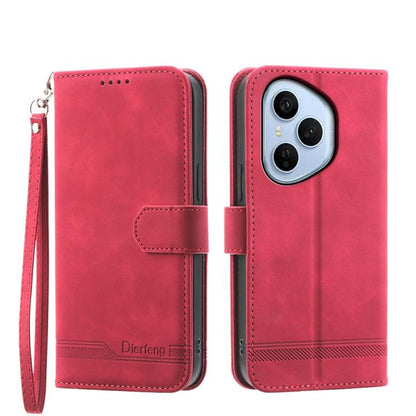 Dierfeng Dream Line TPU Hybrid PU Leather Phone Case, For OPPO Reno14 Global / Reno14 F 5G, For OPPO A5x 5G / A3 4G / 5G / A3x 4G / 5G, For OPPO A5 5G Global / A3 Pro 5G, For OPPO A5 PRO 5G Global
