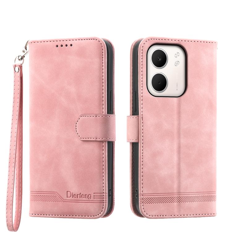 Dierfeng Dream Line TPU Hybrid PU Leather Phone Case, For OPPO Reno14 Global / Reno14 F 5G, For OPPO A5x 5G / A3 4G / 5G / A3x 4G / 5G, For OPPO A5 5G Global / A3 Pro 5G, For OPPO A5 PRO 5G Global