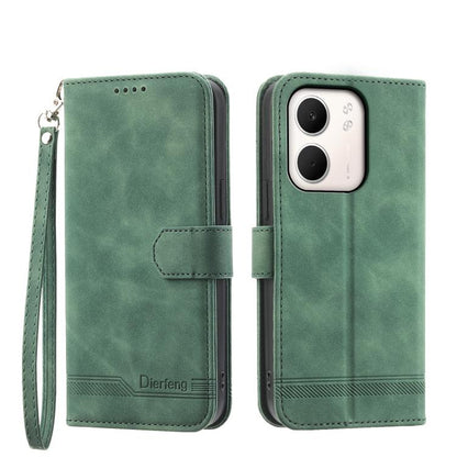 Dierfeng Dream Line TPU Hybrid PU Leather Phone Case, For OPPO Reno14 Global / Reno14 F 5G, For OPPO A5x 5G / A3 4G / 5G / A3x 4G / 5G, For OPPO A5 5G Global / A3 Pro 5G, For OPPO A5 PRO 5G Global