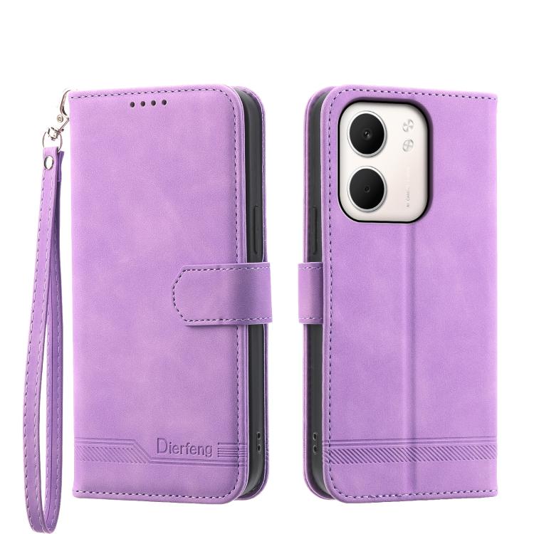 Dierfeng Dream Line TPU Hybrid PU Leather Phone Case, For OPPO Reno14 Global / Reno14 F 5G, For OPPO A5x 5G / A3 4G / 5G / A3x 4G / 5G, For OPPO A5 5G Global / A3 Pro 5G, For OPPO A5 PRO 5G Global