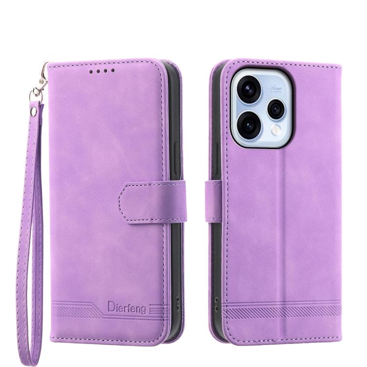 Dierfeng Dream Line TPU Hybrid PU Leather Phone Case, For OPPO Reno15 F 5G, For OPPO Reno15 5G / Reno 15c 5G, For OPPO A6x 5G / A6 5G Global, For OPPO A6 Pro 4G / 5G Global / F31 5G