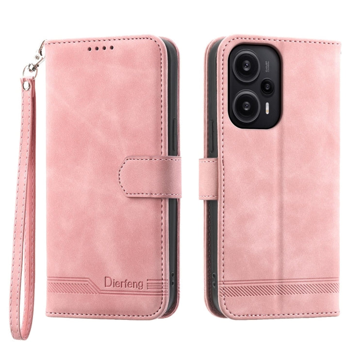 Dierfeng Dream Line TPU + PU Leather Phone Case, For Xiaomi Redmi Note 13 Pro+, For Xiaomi Redmi Note 13 Pro 5G, For Xiaomi 13T, For Xiaomi Redmi Note 12 Turbo 5G/Poco F5