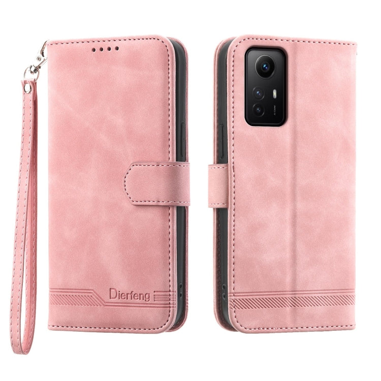 Dierfeng Dream Line TPU + PU Leather Phone Case, For Xiaomi Redmi Note 12S 4G Global, For Xiaomi Poco X6 Pro 5G
