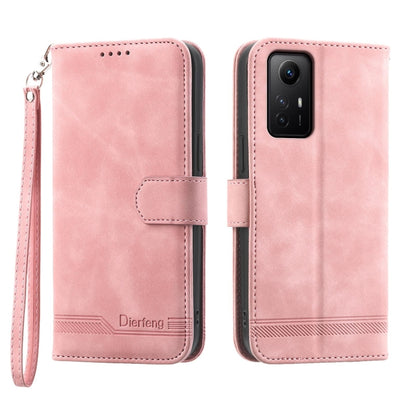 Dierfeng Dream Line TPU + PU Leather Phone Case, For Xiaomi Redmi Note 12S 4G Global, For Xiaomi Poco X6 Pro 5G