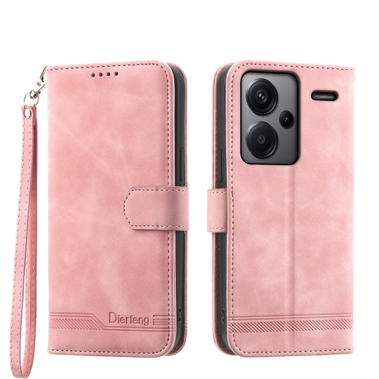 Dierfeng Dream Line TPU + PU Leather Phone Case, For Xiaomi Redmi Note 13 Pro+, For Xiaomi Redmi Note 13 Pro 5G, For Xiaomi 13T, For Xiaomi Redmi Note 12 Turbo 5G/Poco F5