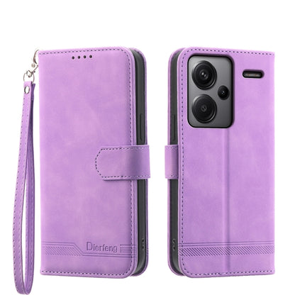 Dierfeng Dream Line TPU + PU Leather Phone Case, For Xiaomi Redmi Note 13 Pro+, For Xiaomi Redmi Note 13 Pro 5G, For Xiaomi 13T, For Xiaomi Redmi Note 12 Turbo 5G/Poco F5