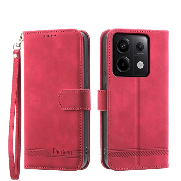 Dierfeng Dream Line TPU + PU Leather Phone Case, For Xiaomi Redmi Note 13 Pro+, For Xiaomi Redmi Note 13 Pro 5G, For Xiaomi 13T, For Xiaomi Redmi Note 12 Turbo 5G/Poco F5
