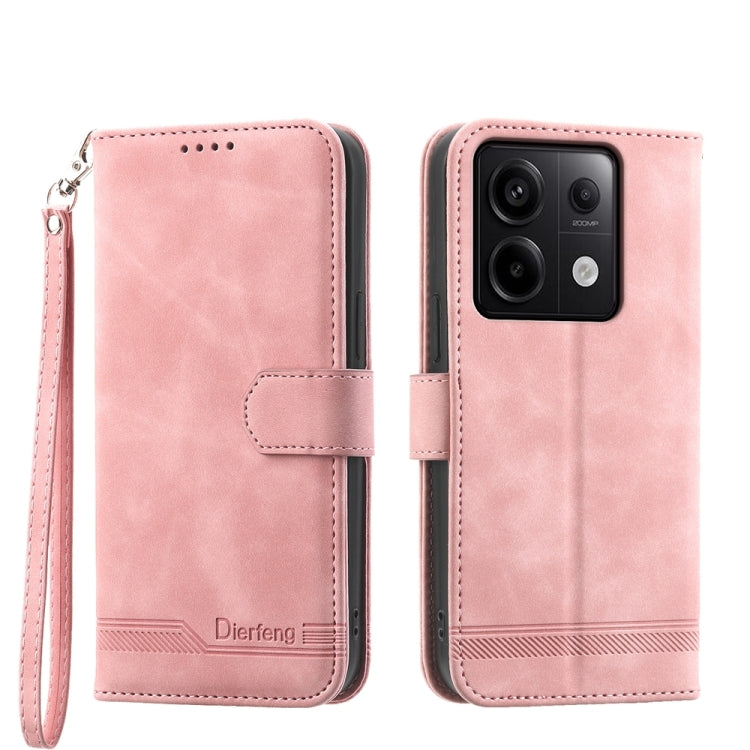 Dierfeng Dream Line TPU + PU Leather Phone Case, For Xiaomi Redmi Note 13 Pro+, For Xiaomi Redmi Note 13 Pro 5G, For Xiaomi 13T, For Xiaomi Redmi Note 12 Turbo 5G/Poco F5