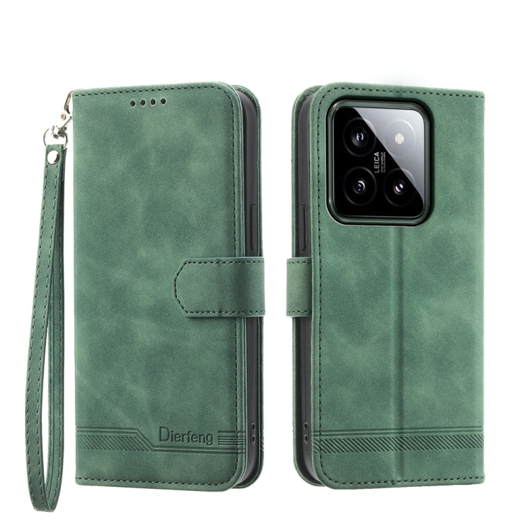 Dierfeng Dream Line TPU + PU Leather Phone Case, For Xiaomi 14 Pro, For Xiaomi 14, For Xiaomi Redmi Note 13 5G, For Xiaomi Redmi 13C
