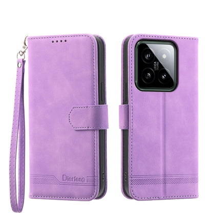 Dierfeng Dream Line TPU + PU Leather Phone Case, For Xiaomi 14 Pro, For Xiaomi 14, For Xiaomi Redmi Note 13 5G, For Xiaomi Redmi 13C