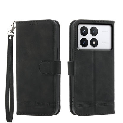 Dierfeng Dream Line TPU + PU Leather Phone Case, For Xiaomi Redmi Note 12S 4G Global, For Xiaomi Poco X6 Pro 5G