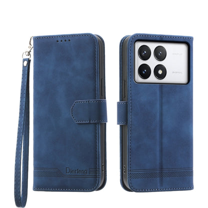 Dierfeng Dream Line TPU + PU Leather Phone Case, For Xiaomi Redmi Note 12S 4G Global, For Xiaomi Poco X6 Pro 5G